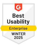 G2 Winter 2025 Badge - Assessment Best Usability (Enterprise)