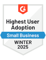 G2 Winter 2025 Badge - Digital Learning Platforms Highest User Adoption (Small Business)