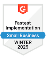 G2 Winter 2025 Badge - Learning Management Systems Fastest Implementation (Small Business)