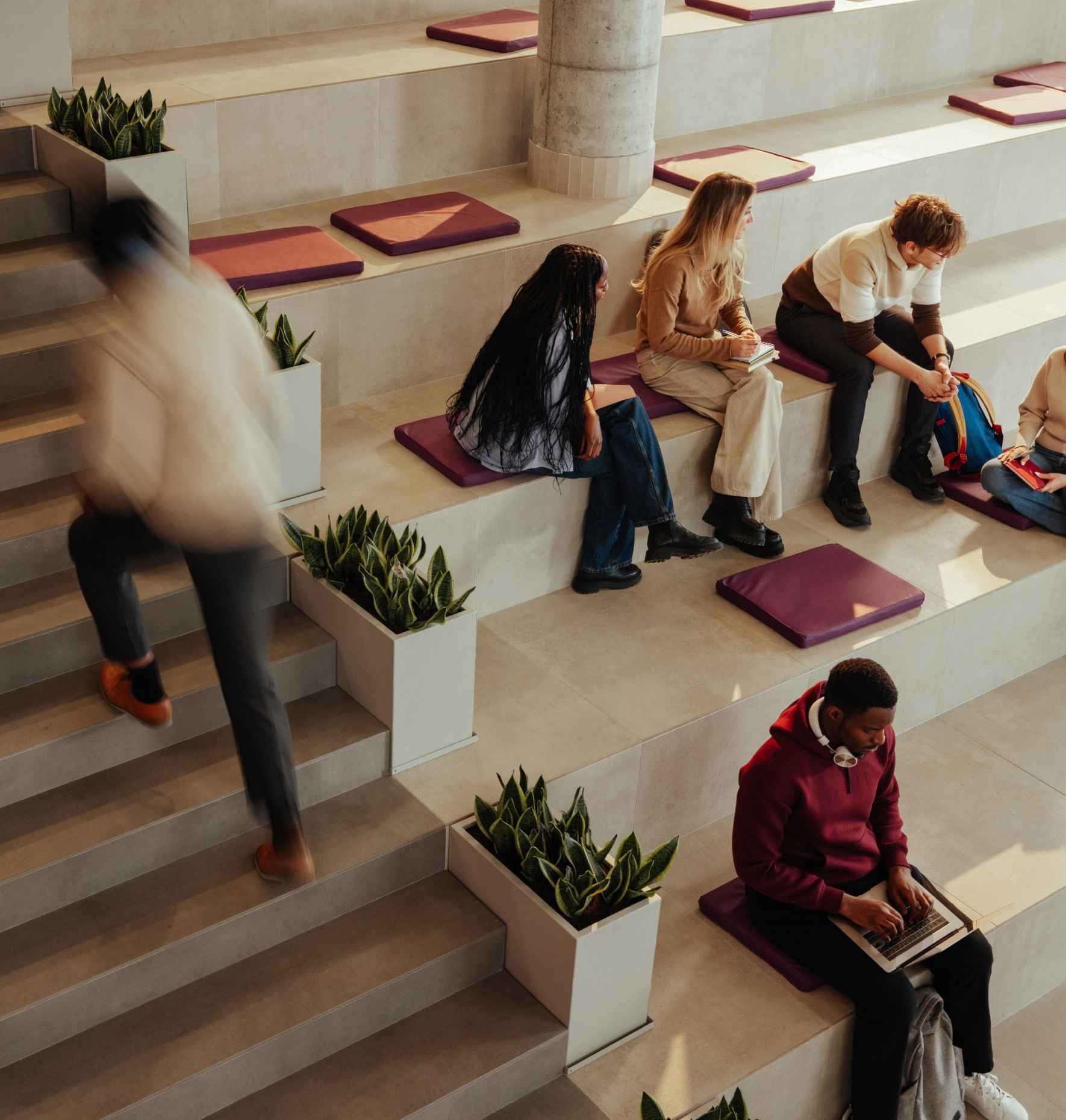 A corporate shared work space