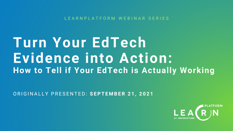 How to Tell if Your EdTech is Actually Working