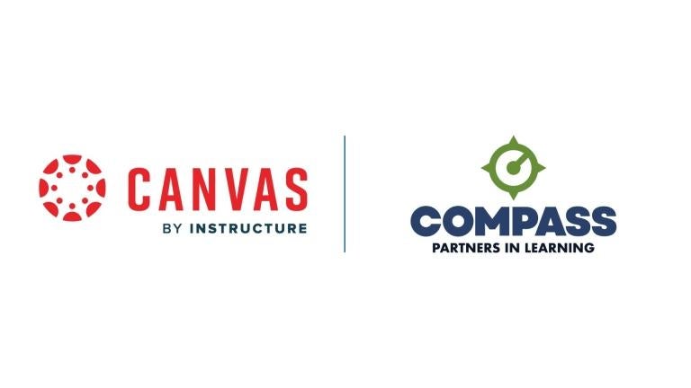 canvas + compass: partners in learning logos