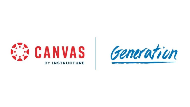 canvas by instructure and generation logos