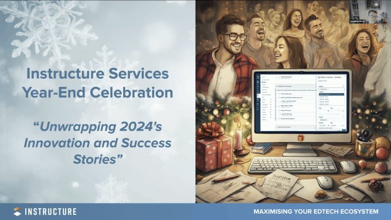 Instructure Services Year-End Celebration "Unwrapping 2024's Innovation and Success Stories"