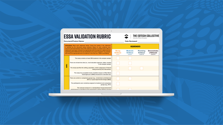 ESSA-Validation Rubric-Studyhall