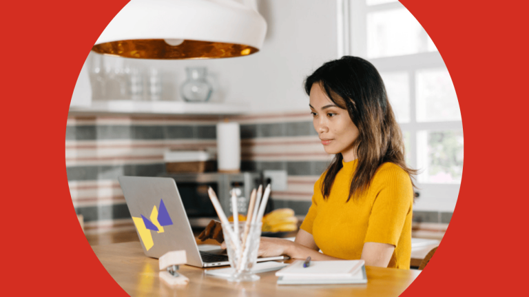 woman at laptop